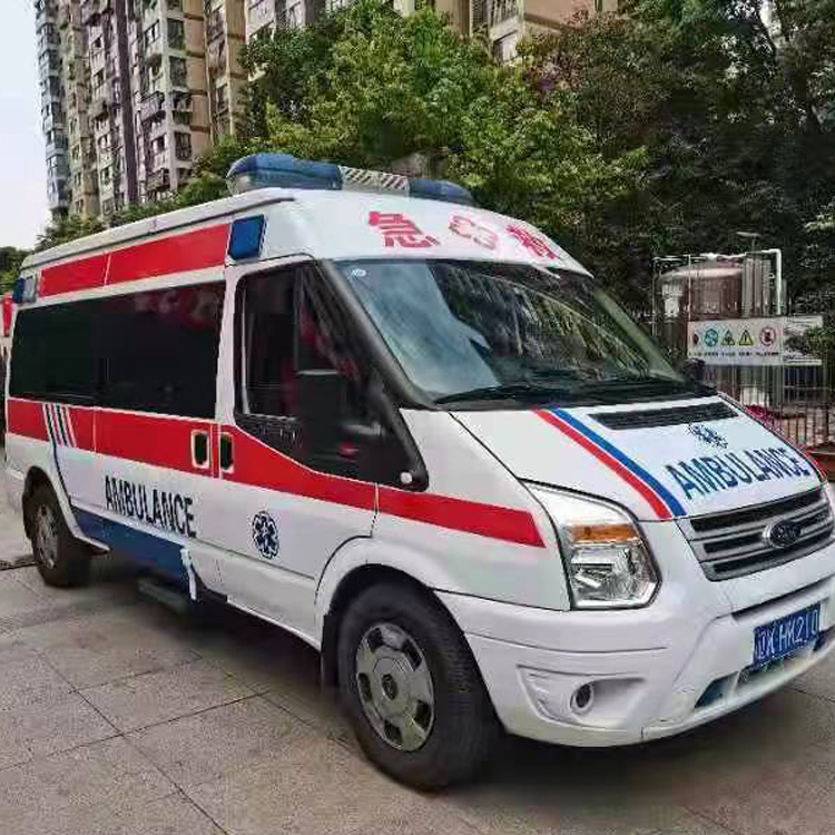 蓬莱长途救护车护送病人返乡